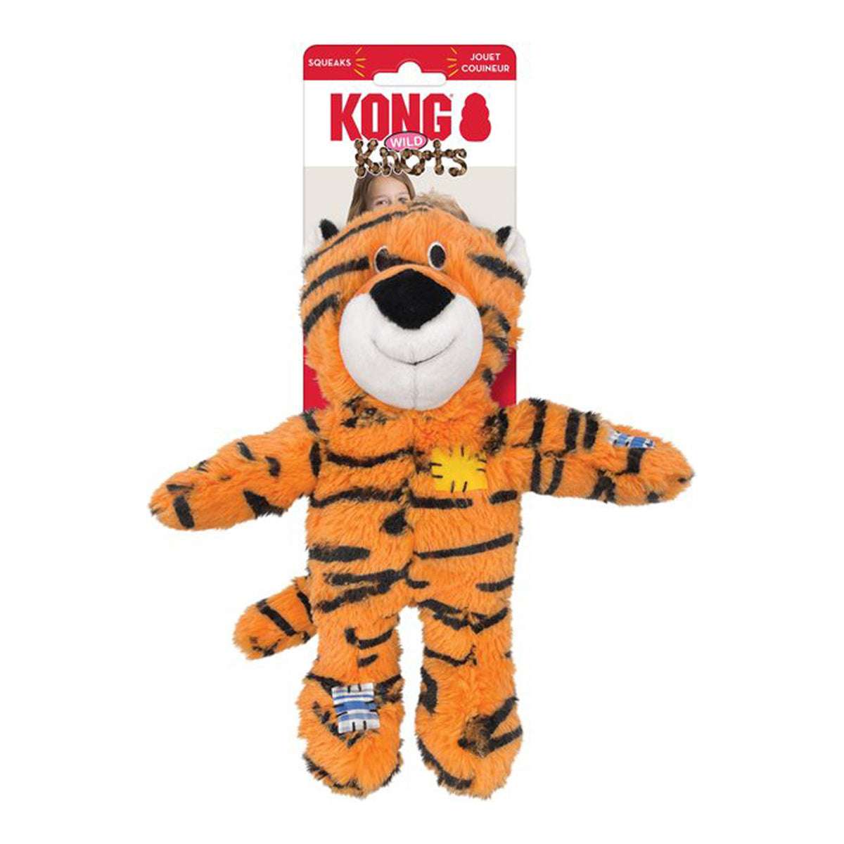 Kong Wild Knots Tiger Toy