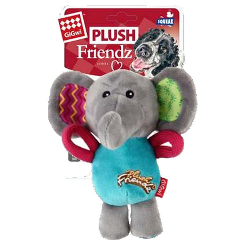 Gigwi Plush Friends Dog Toy with Squeaker