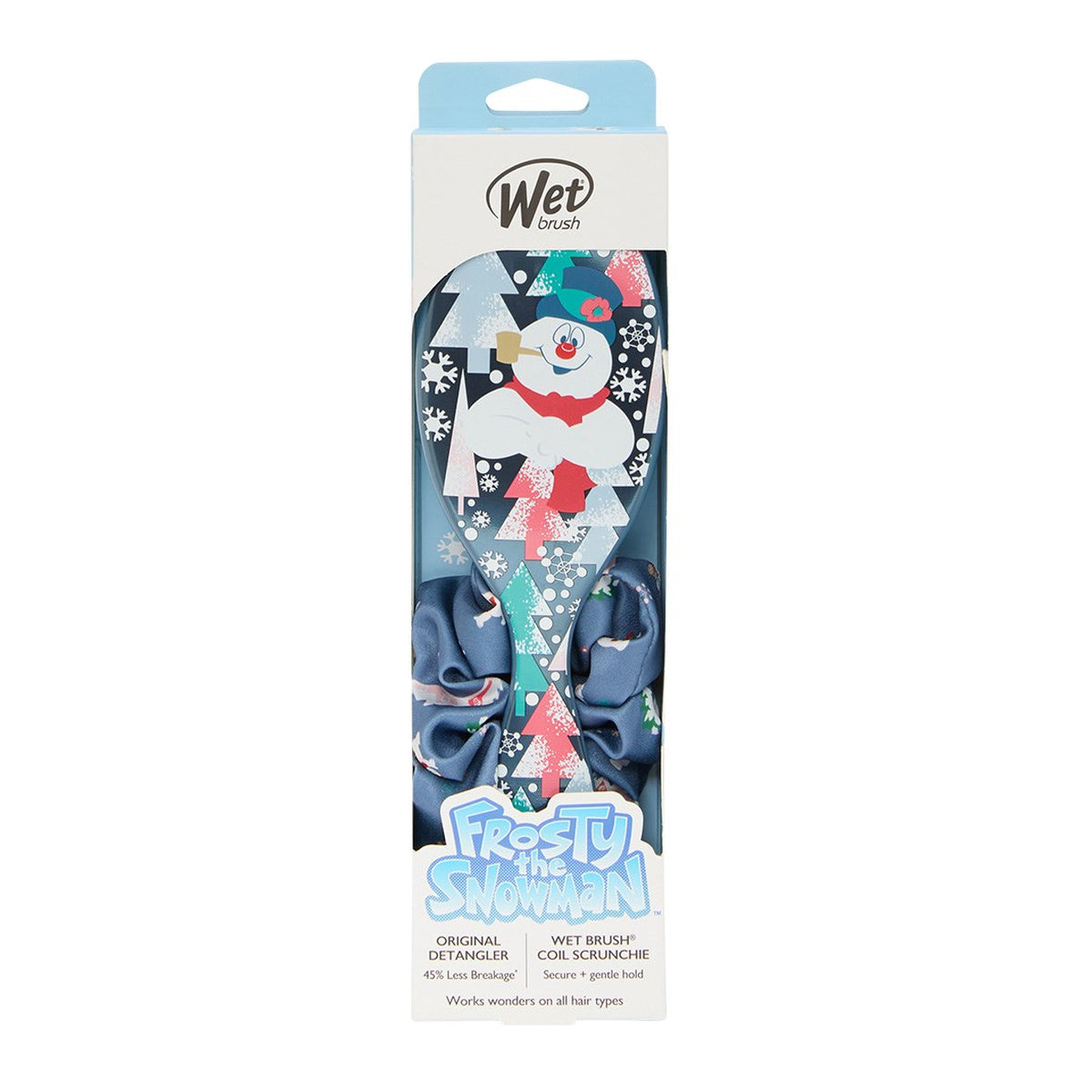 WetBrush Frosty The Snowman Detangler Scrunchie Kit