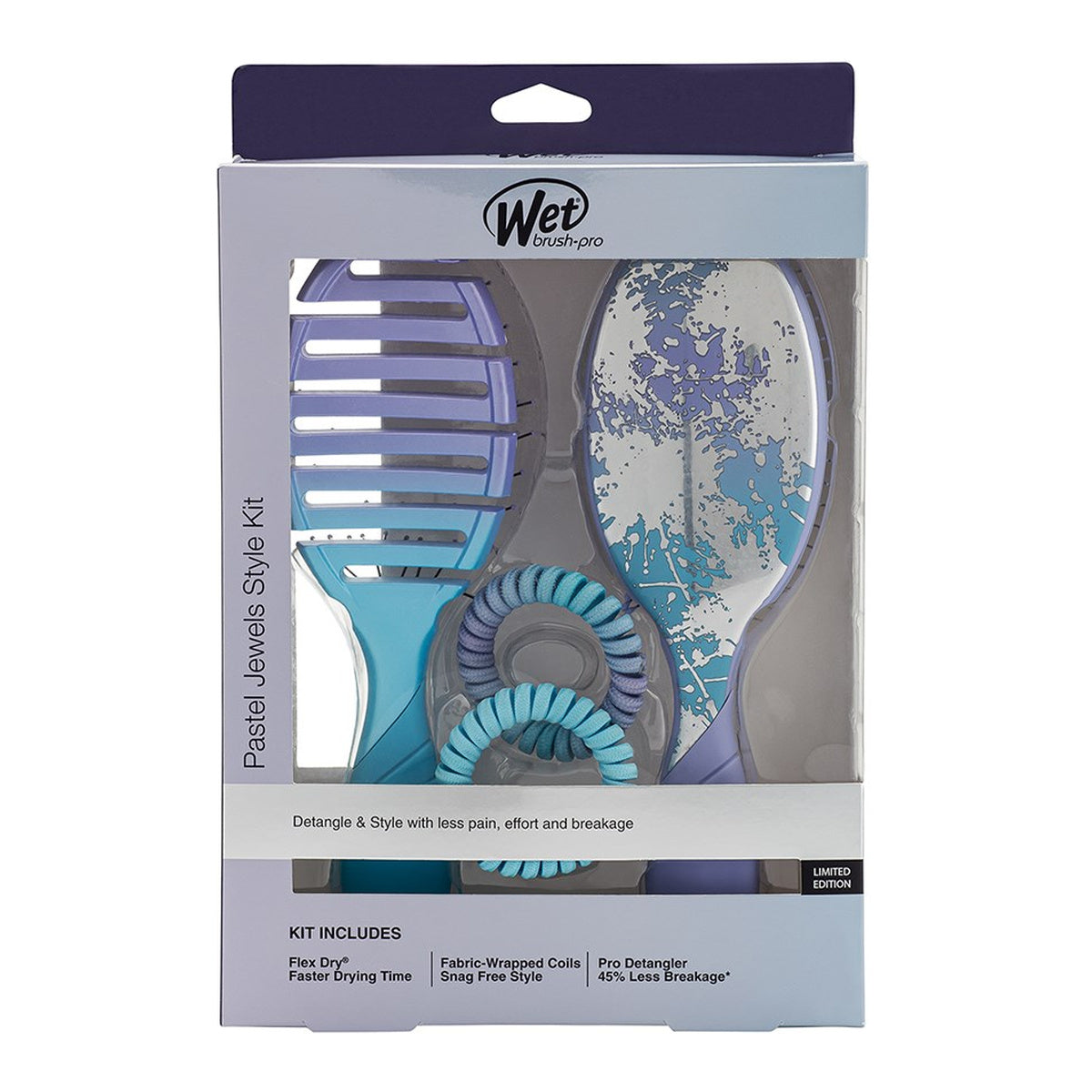 WetBrush Pro Pastel Jewel Detangling Kit