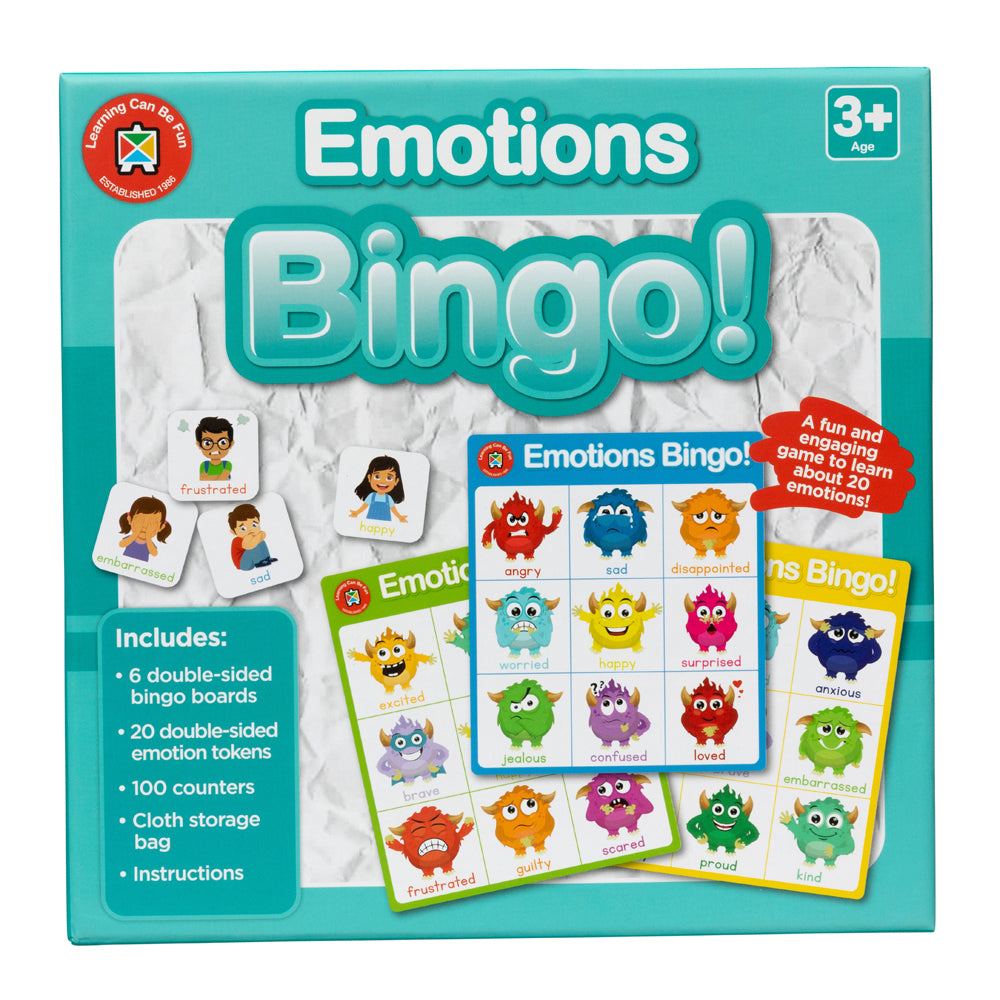 Emotions Bingo Social Learning Game