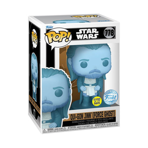 Star Wars Qui-Gon Jinn Force Ghost US Glow Pop! Vinyl