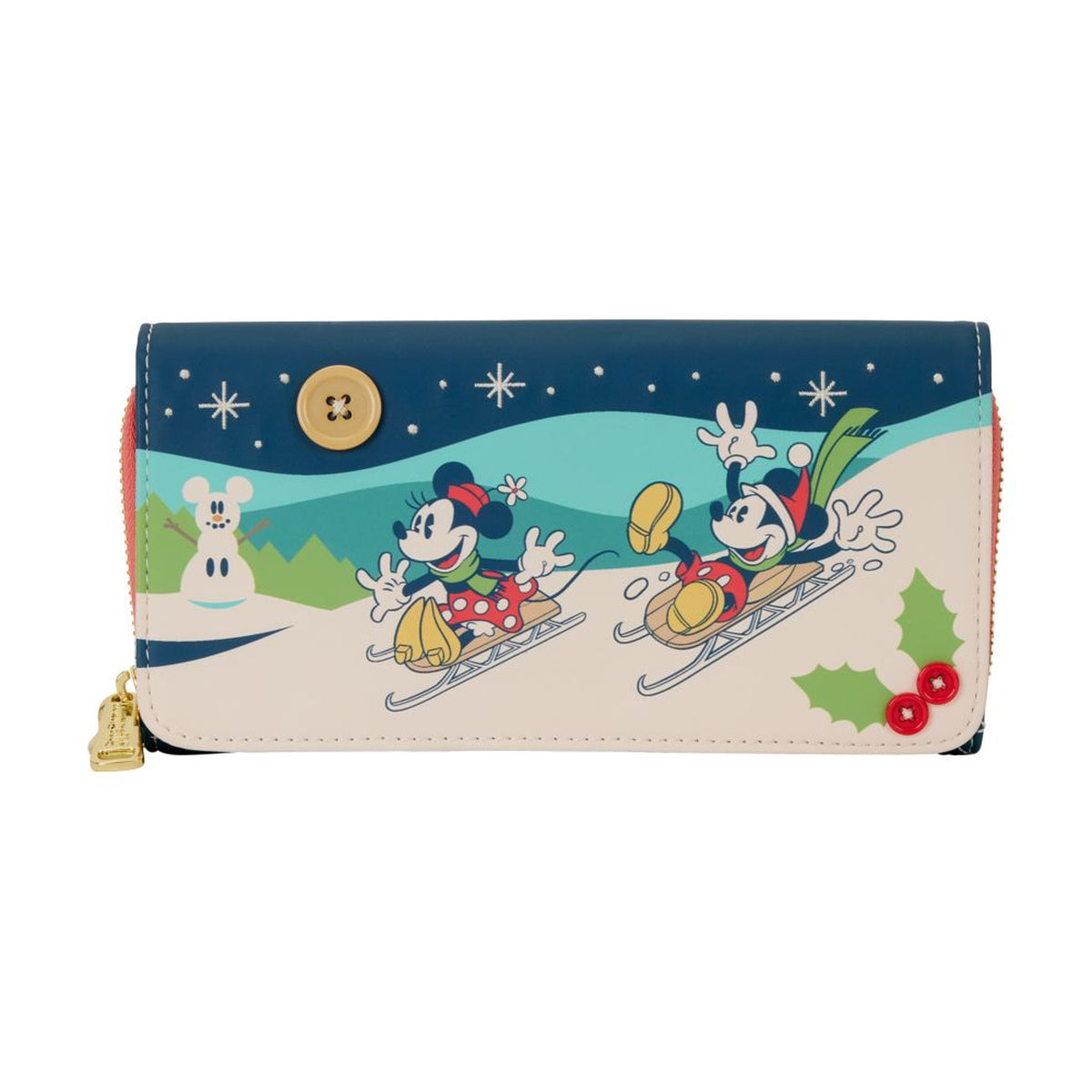 Disney Mickey & Minnie Holiday Flap Wallet