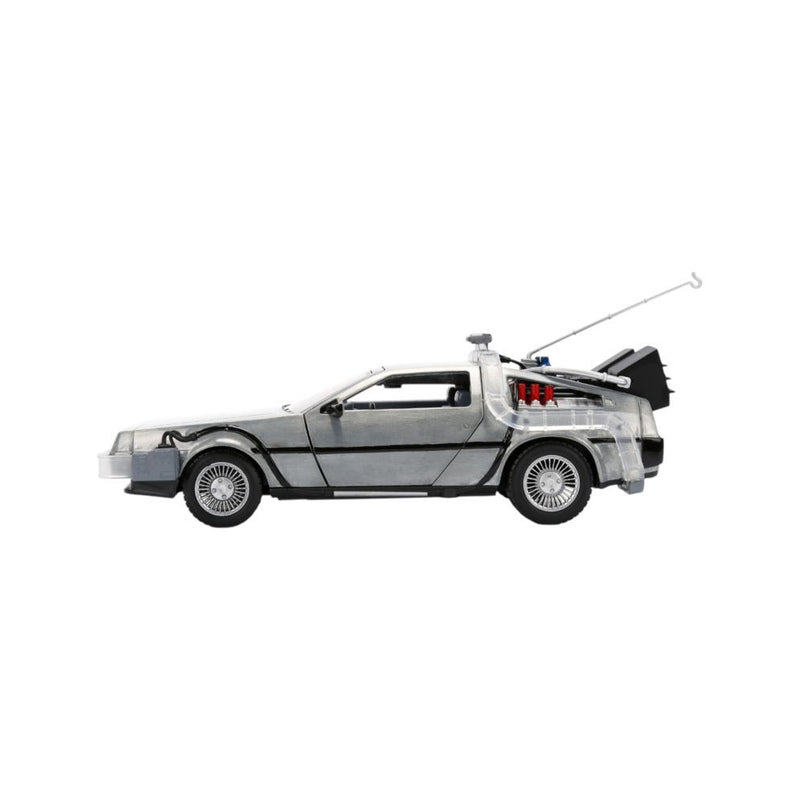 Back to the Future Delorean 1:24 Vehicle w/ Truck Box SDCC
