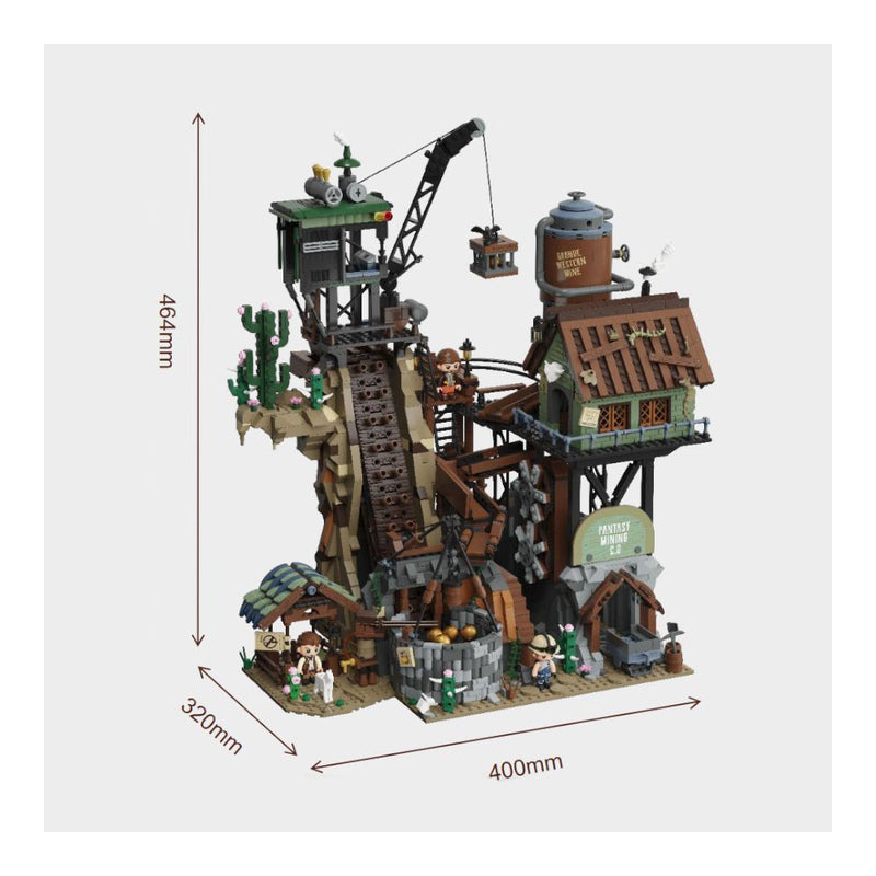 Retro Series Western Mine Construction Set (2990 Pieces)