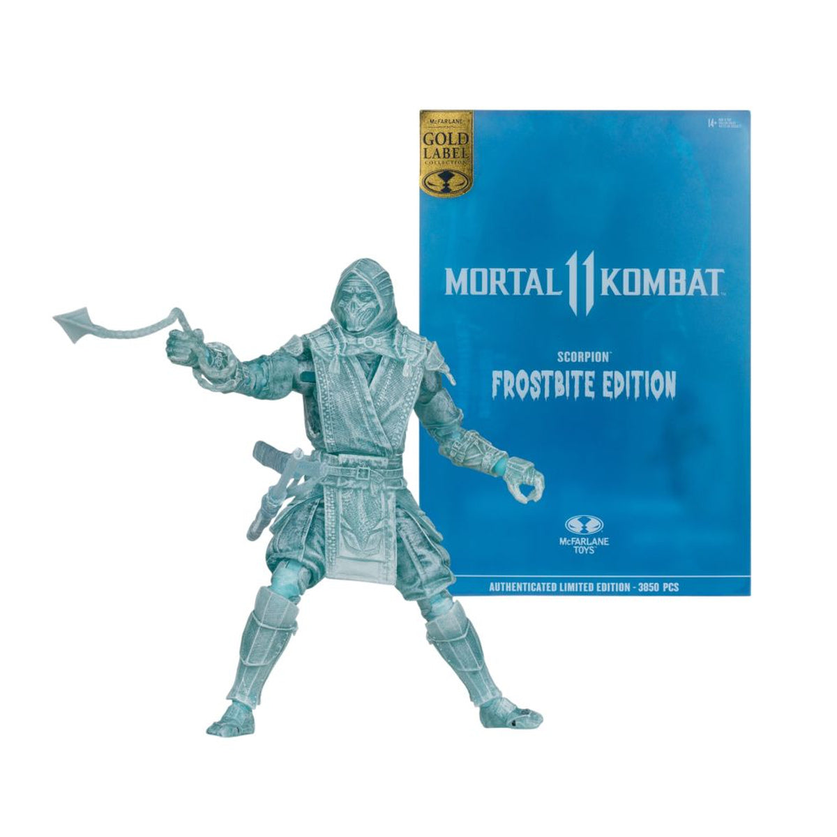 Mortal Kombat Scorpion MK 11 Frostbite Gold Label 7"Figure