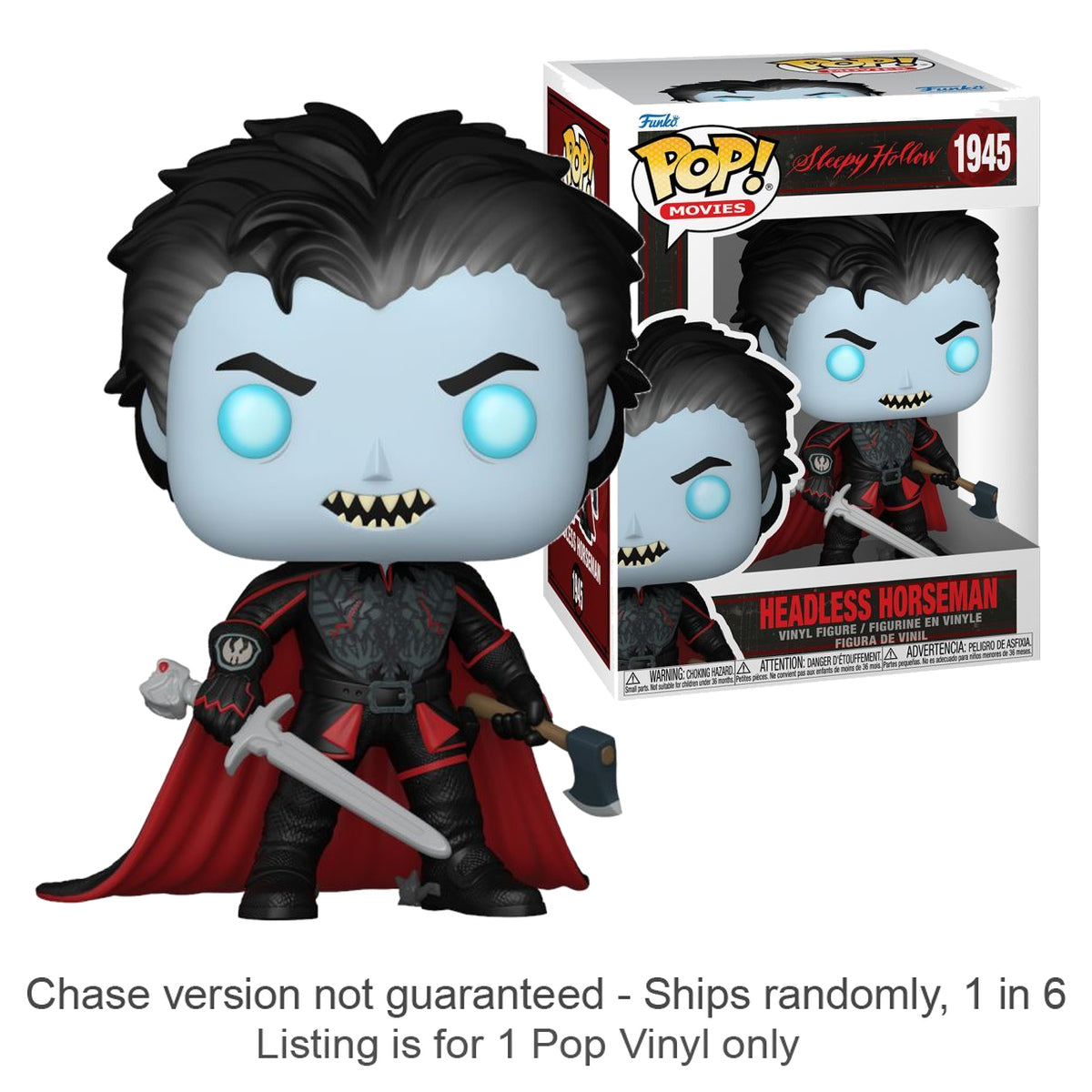 Sleepy Hollow Headless Horseman Pop! Vinyl (Chase Ships 1 in 6)