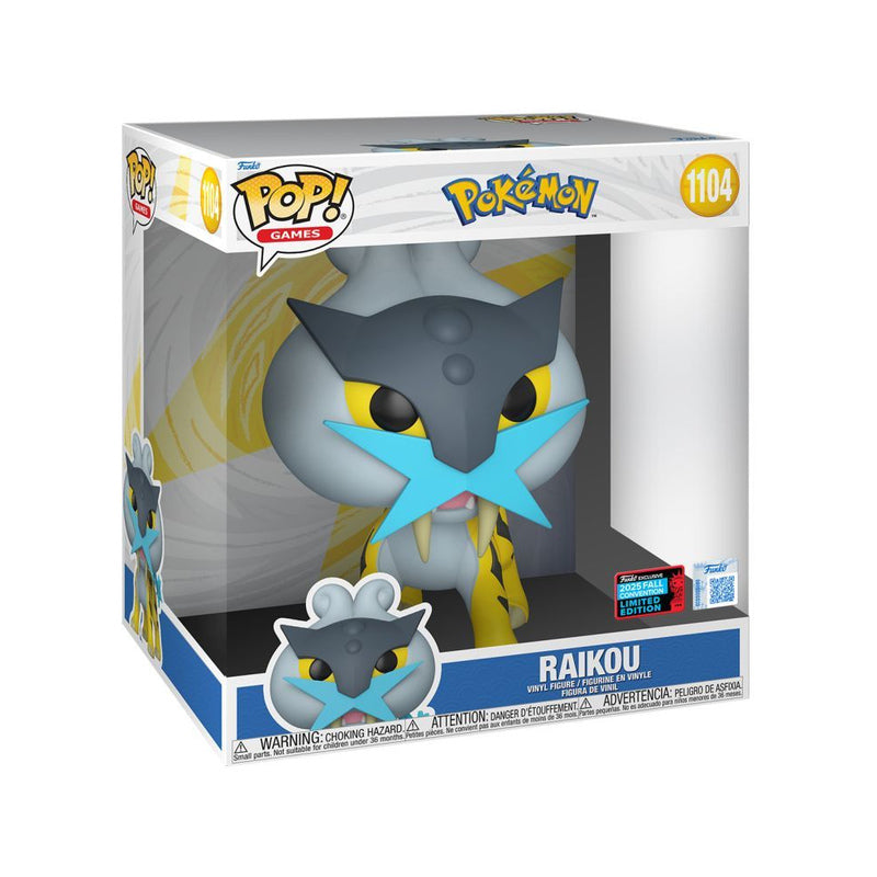 Pokemon Raikou 10" Pop! Vinyl 2025 NYCC Exclusive