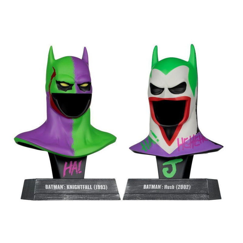 Batman Hush & Knightfall Cowl Jokerized 1:3 Gold Label 2pk