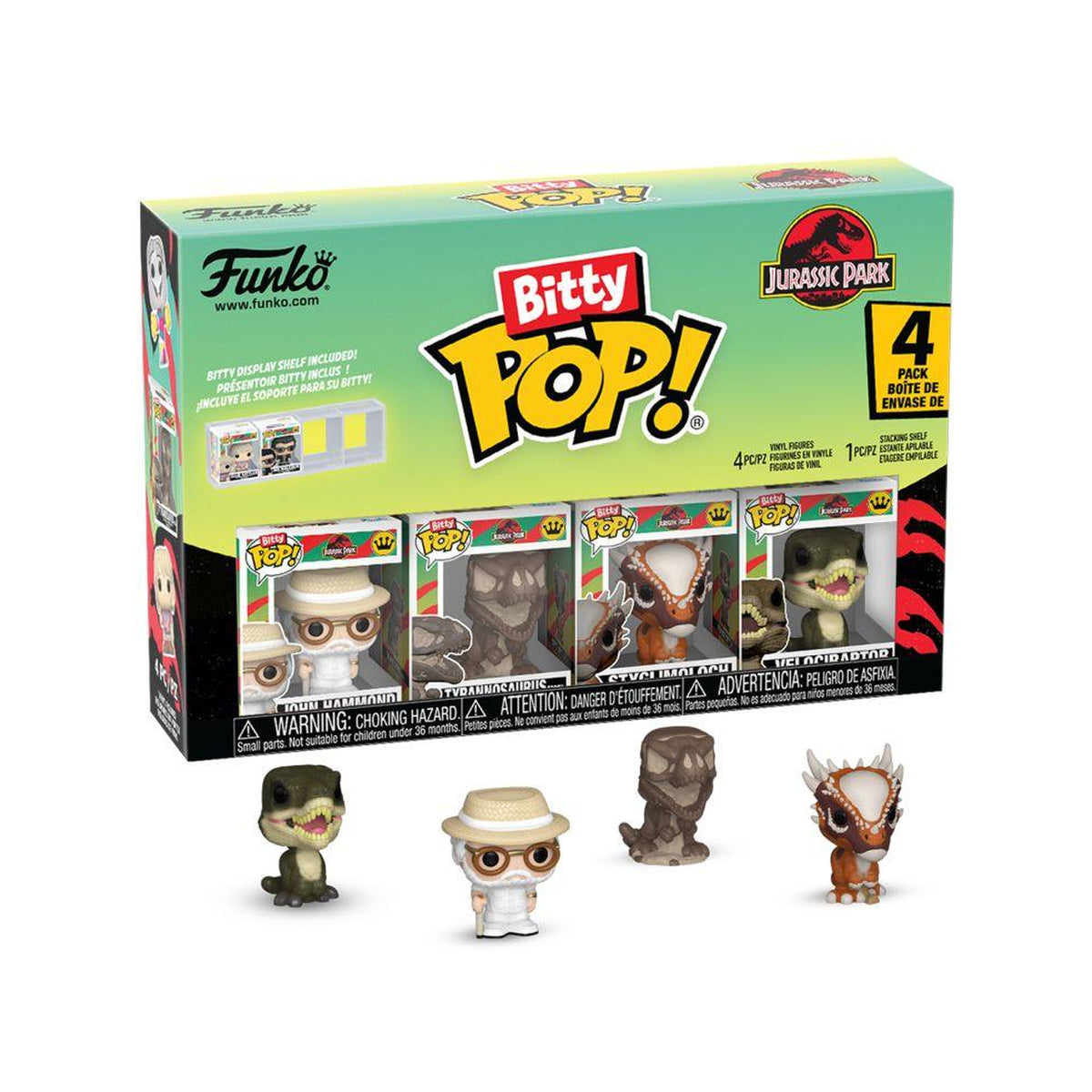 Jurassic Park Velociraptor Bitty Pop! 4-Pack