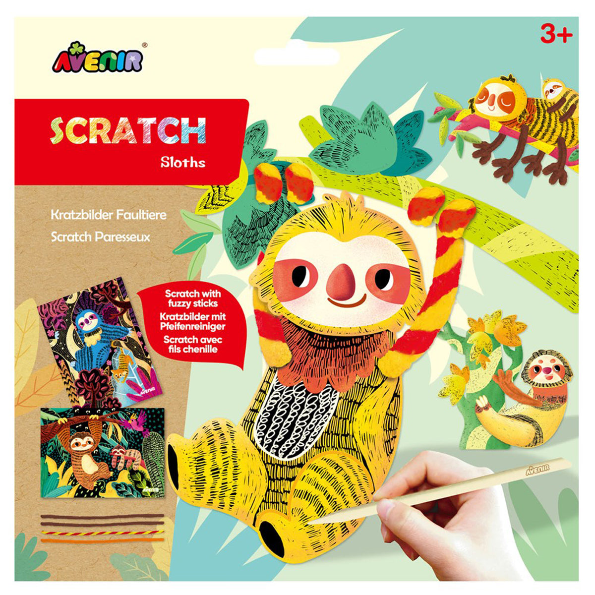 Avenir Animal Scratch Art Kit