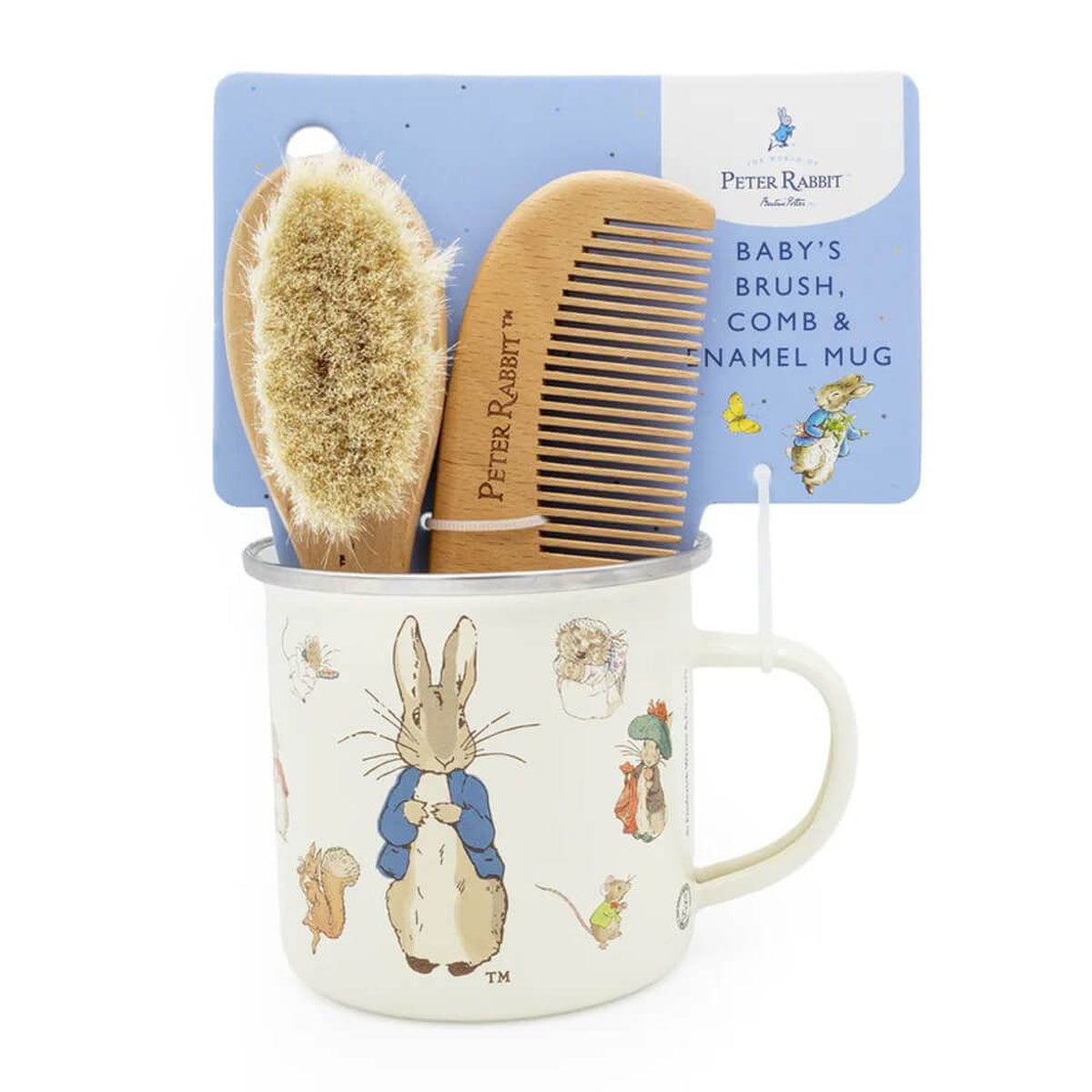 Peter Rabbit Baby Brush, Comb & Mug Gift Set