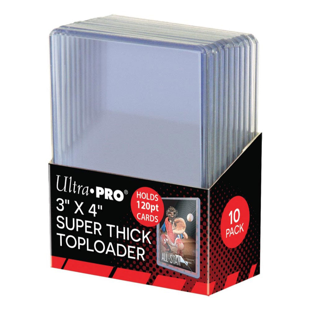 Ultra Pro Super Thick 120PT Toploader 10pcs (3x4in)