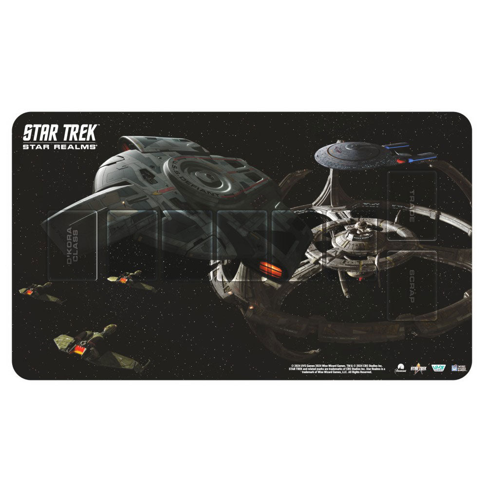 Star Trek Star Realms USS Defiant Game Board Playmat