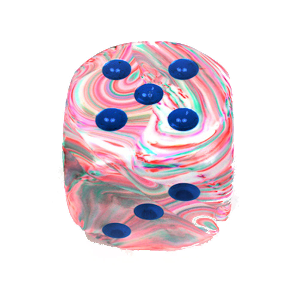 Chessex Festive Pop Art D6 Dice 50mm (Blue)