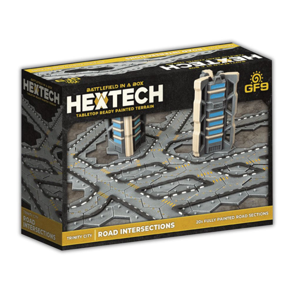 Hextech Road Intersection Terrain Model