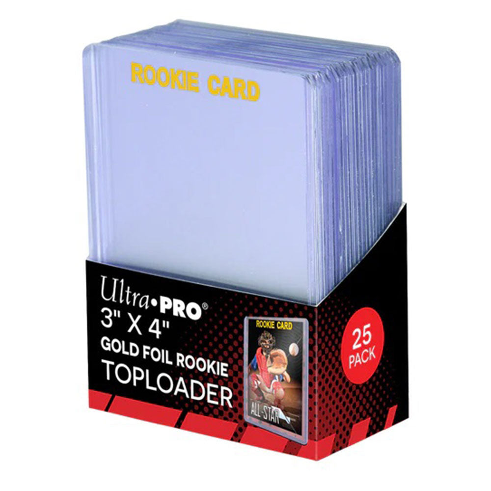 Ultra Pro Rookie Gold Toploader Card Sleeves 25pcs (3x4in)