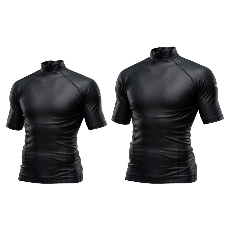 Mirage Men's Short Sleeve Rash Top (Black)