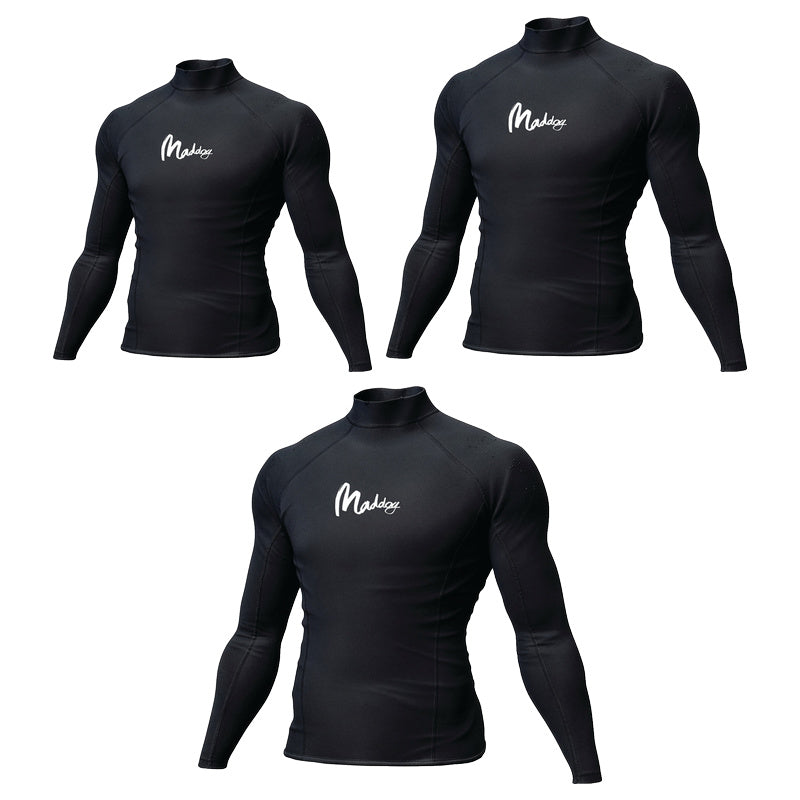 Insulator Long Sleeve Wetsuit Top 1mm (Black)