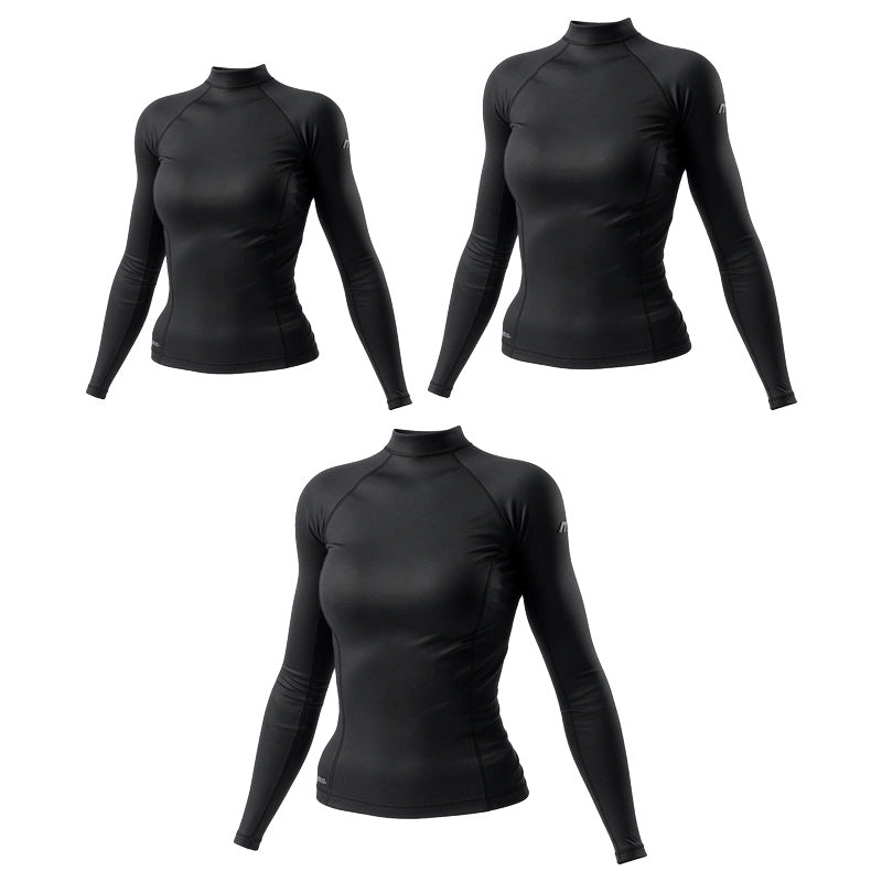 Mirage Women's Long Sleeve Rash Top (Black)