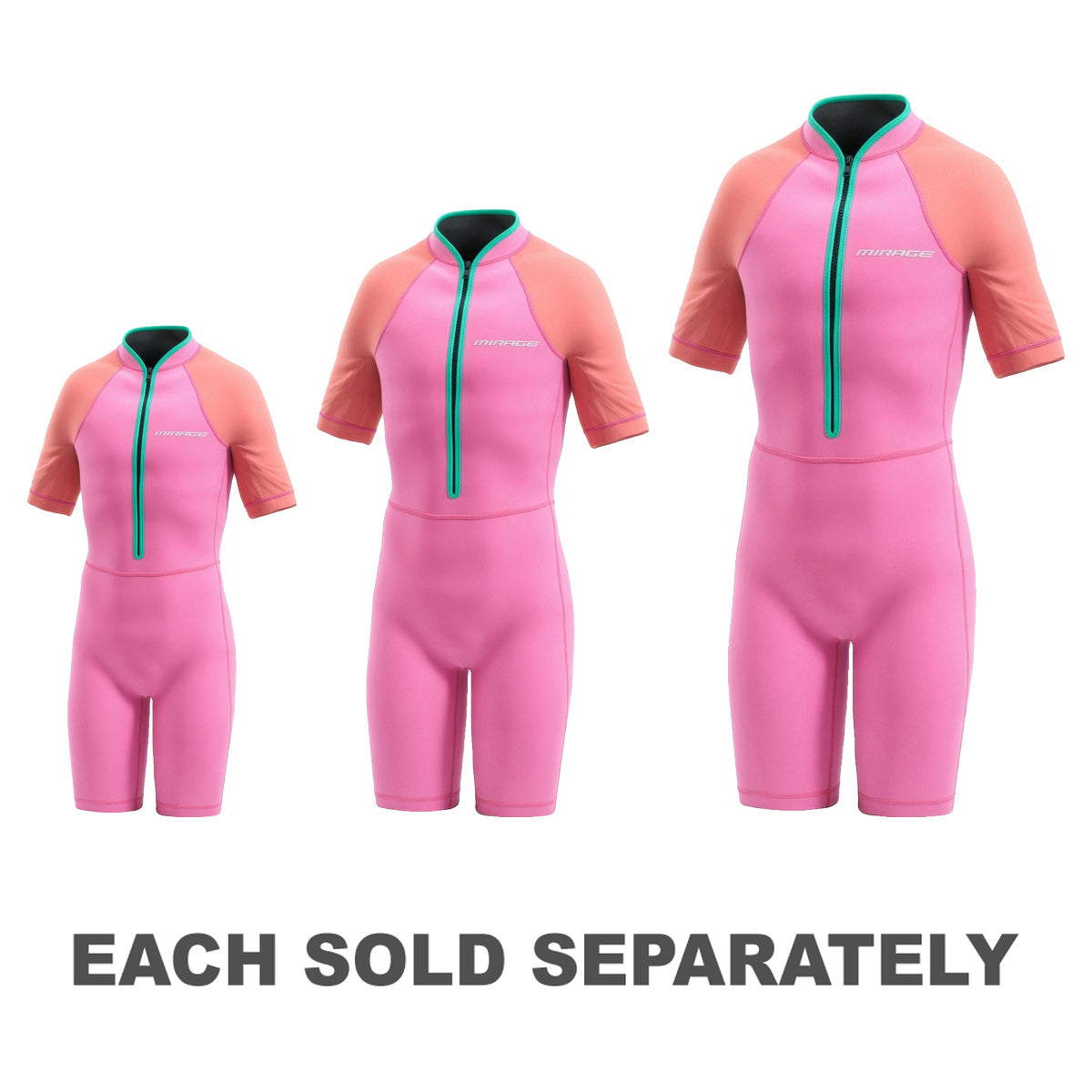 Kids' Neoprene Playsuit (Pink)