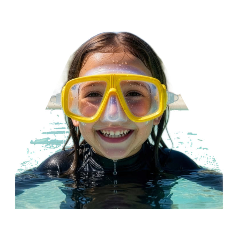 Seaview Junior Silicone Snorkel Mask (Yellow)