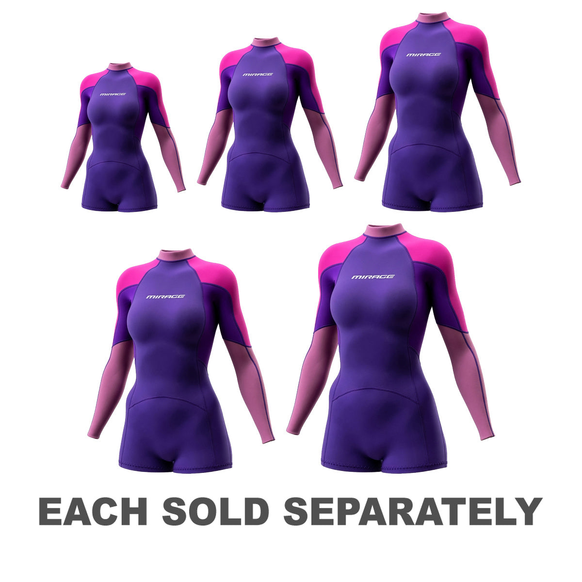 Mirage Women's 2mm Long Sleeve Springsuit (Violet)