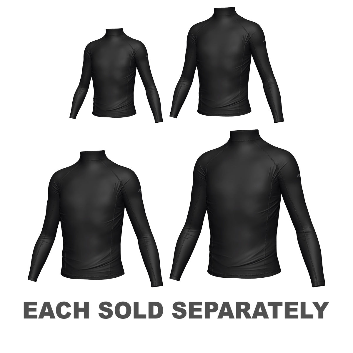 Mirage Kids' Long Sleeve Rash Top (Black)