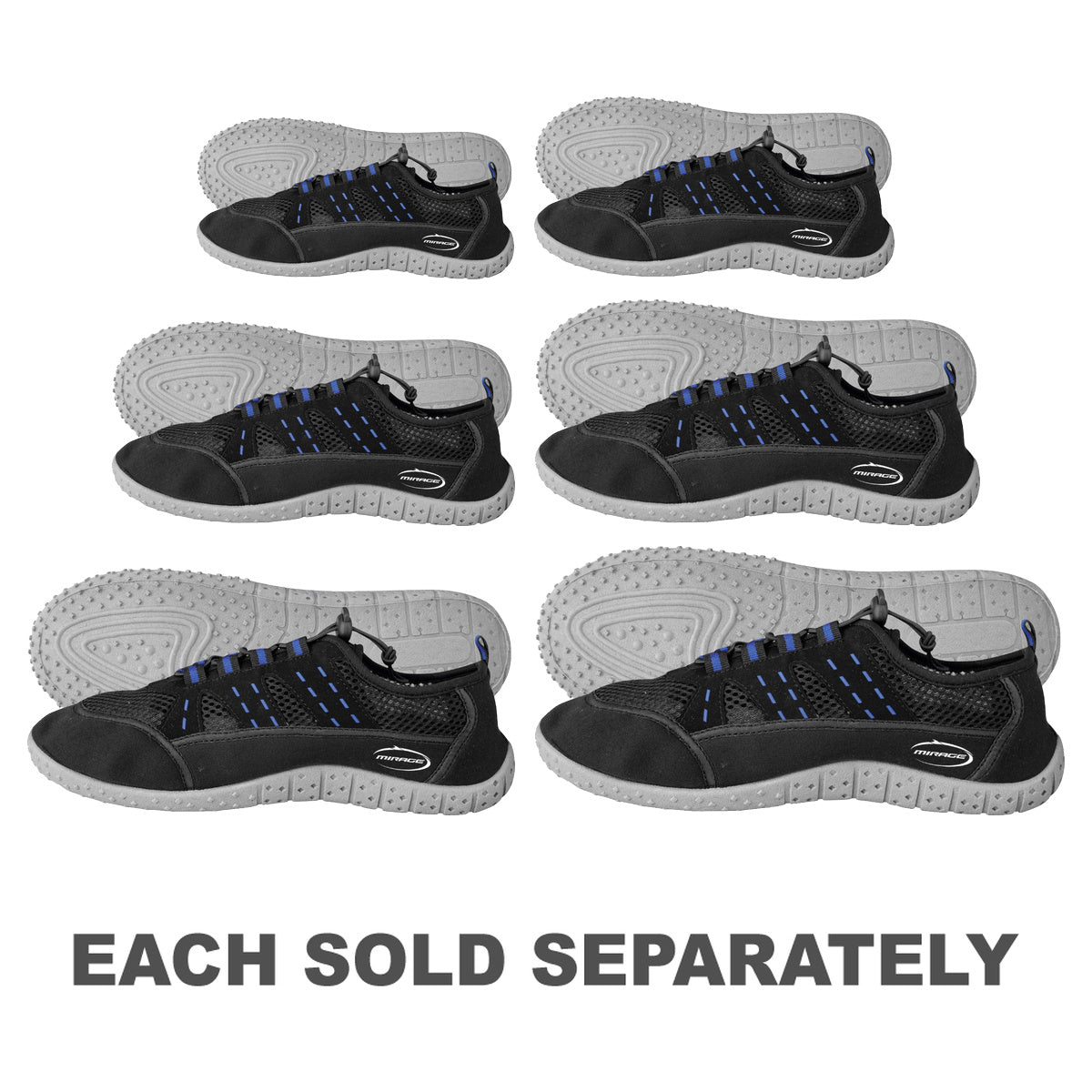 Adult Bermuda Aqua Shoe (Black)