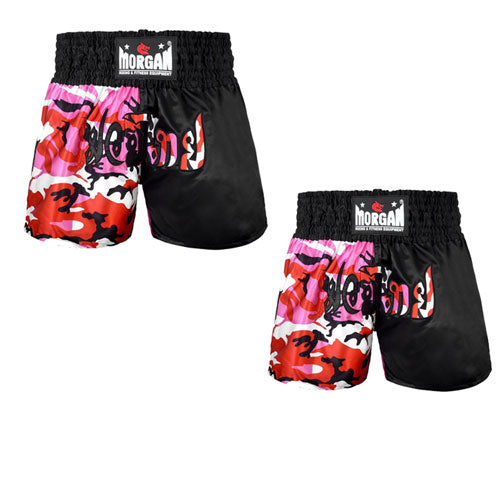 Morgan 50/50 Diabla Muay Thai Shorts (Pink)