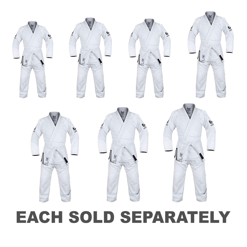 Morgan Dragon V2 White BJJ Gi 450gsm (IBJJF Approved)