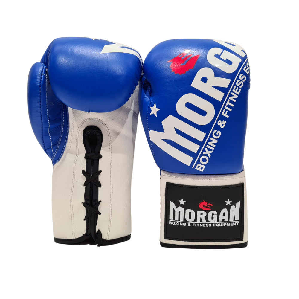 Morgan V2 Fight Night Boxing Gloves (Blue/White)
