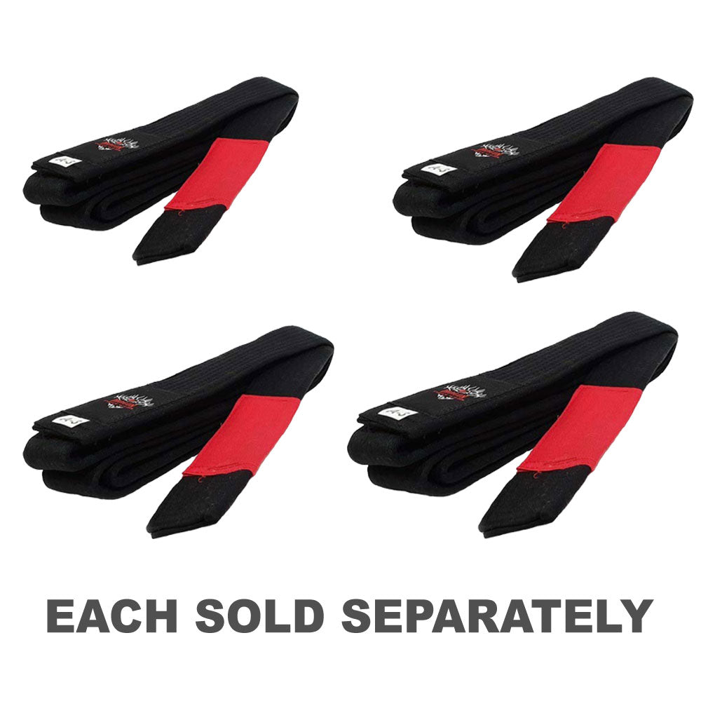 Morgan IBJJf Approved BJJ Black Belt with Red Tip