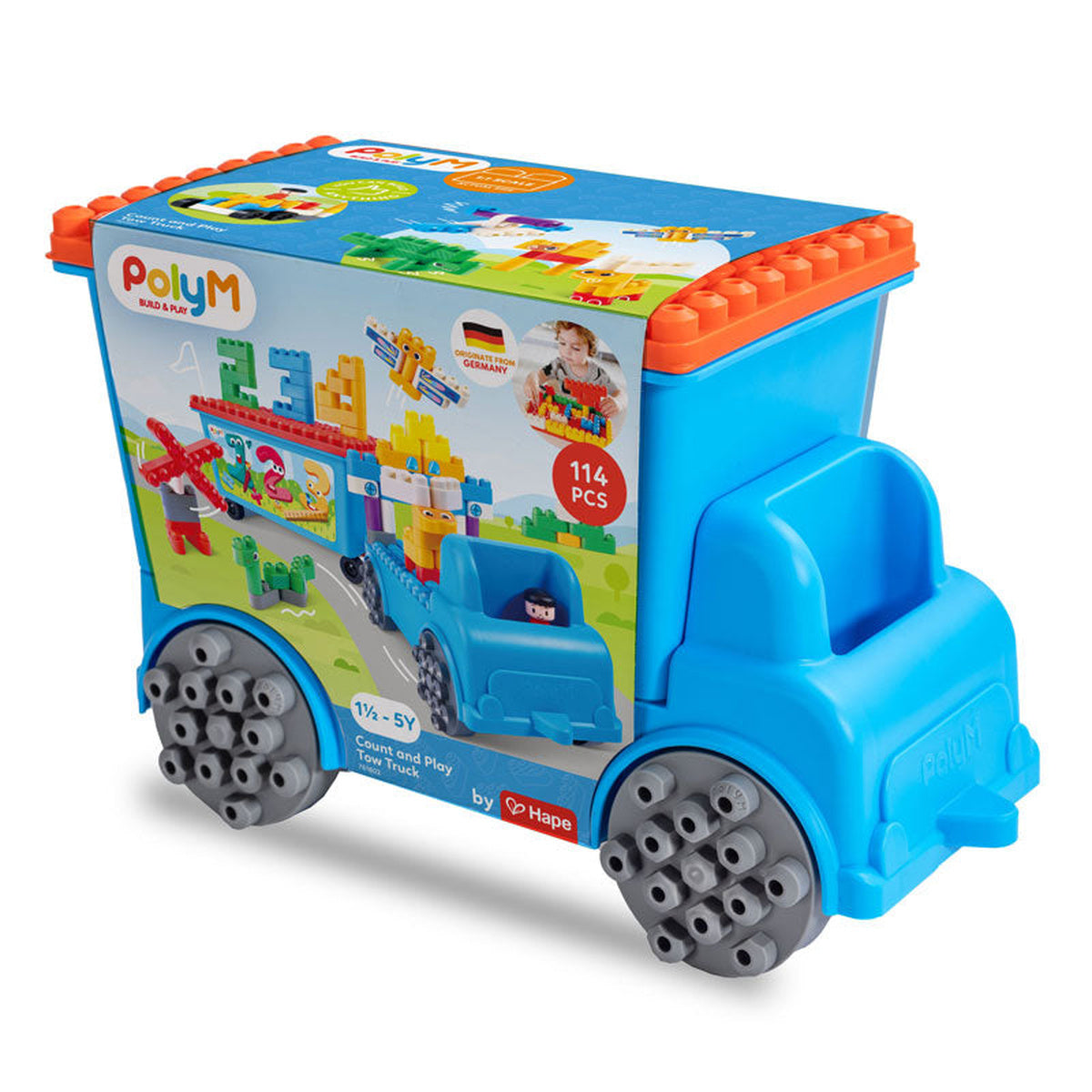 PolyM Count and Play Tow Truck 114pcs