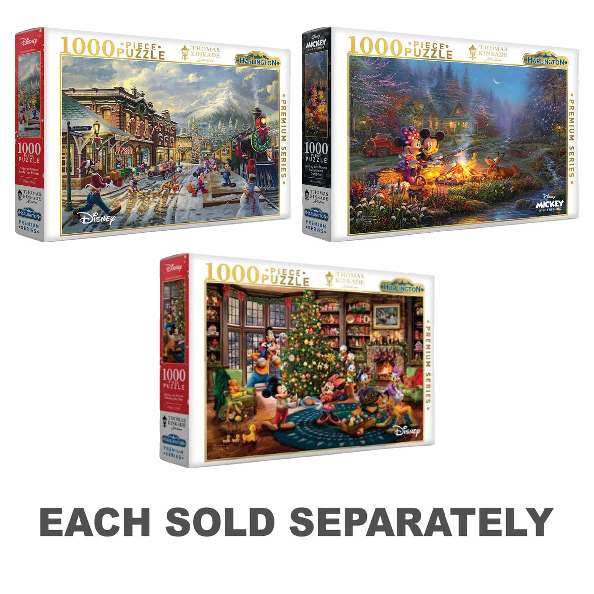 Harlington Thomas Kinkade Mickey & Minnie PQ Puzzle 1000pcs