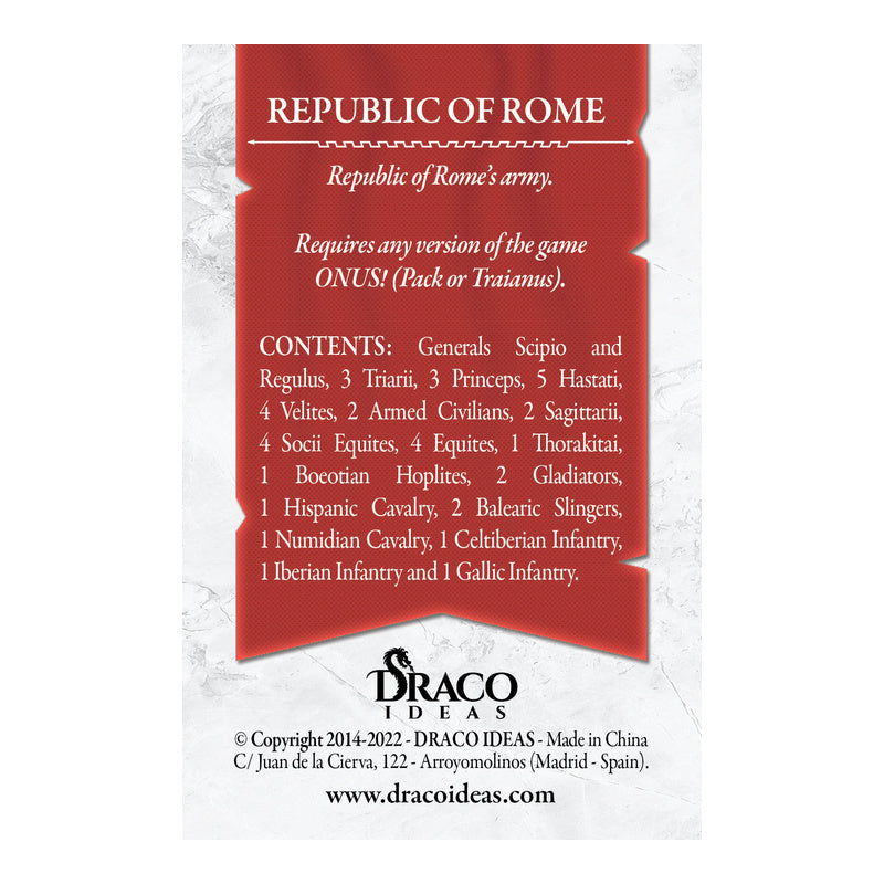 Onus! Army I Republic of Rome Board Game