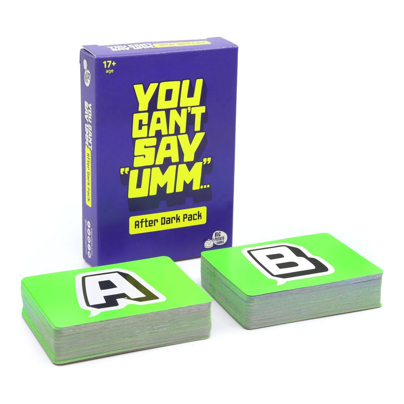 You Can't Say Umm After Dark Party Card Game