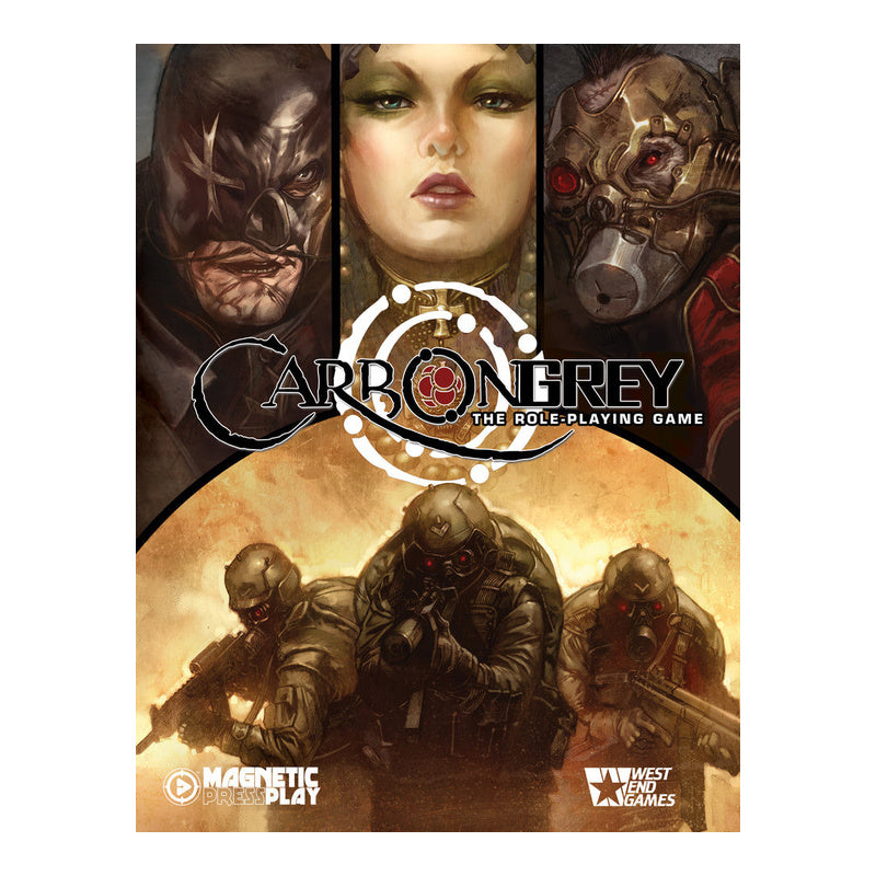 Carbon Grey RPG Core Rulebook Board Game