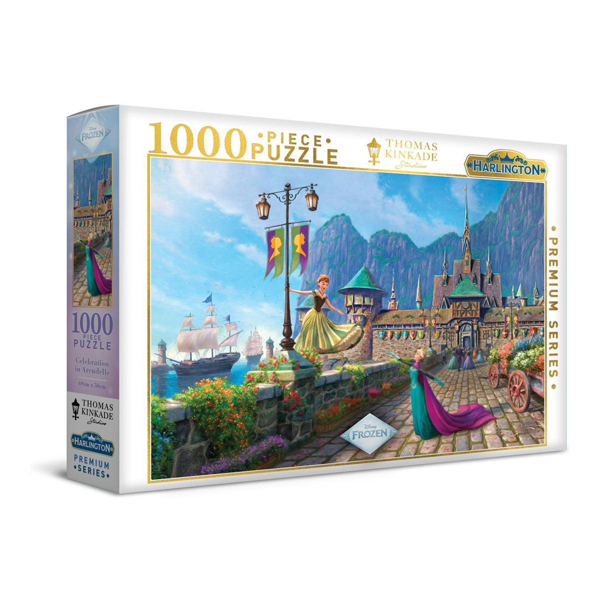 Thomas Kinkade Frozen Celebration Arendelle Puzzle 1000pcs