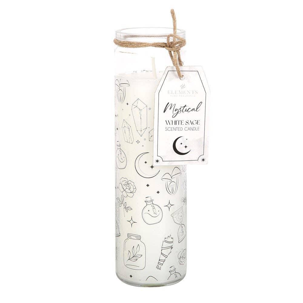 Mystical White Sage Fragranced Candle in Glass Tube