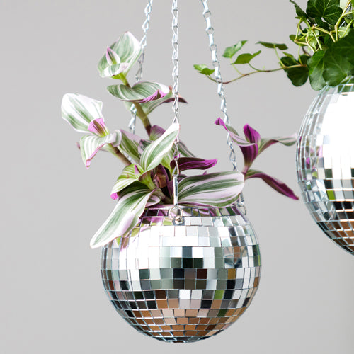 Bubblegum Stuff Disco Ball Hanging Planter