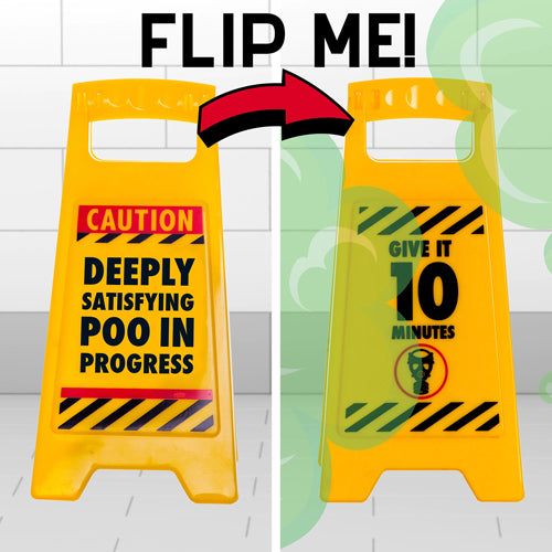 Boxer Gifts Satisfying Poo Desk Warning Sign
