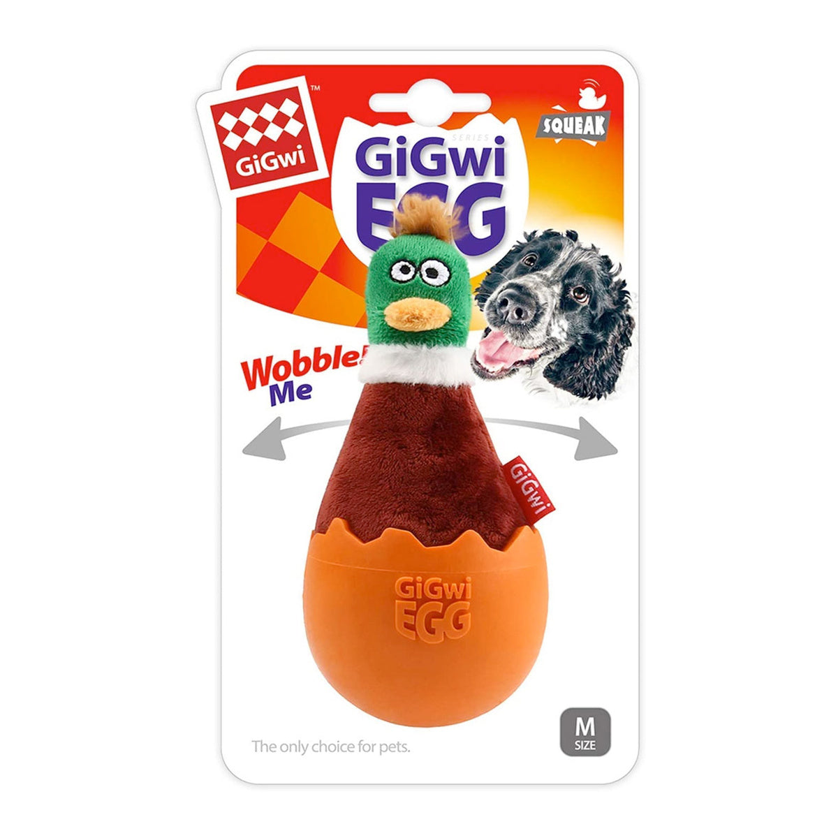 Gigwi Egg Wobble Fun Dog Toy