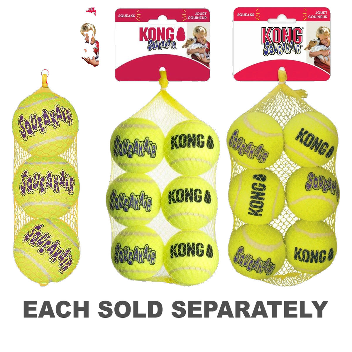 Kong Airdog Squeaker Balls (Medium)