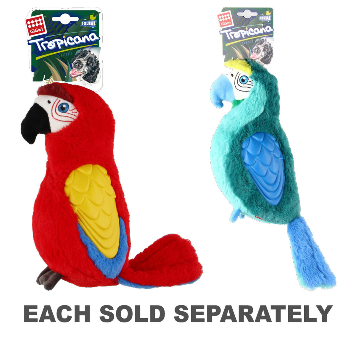 Gigwi Tropicana Parrot Dog Toy