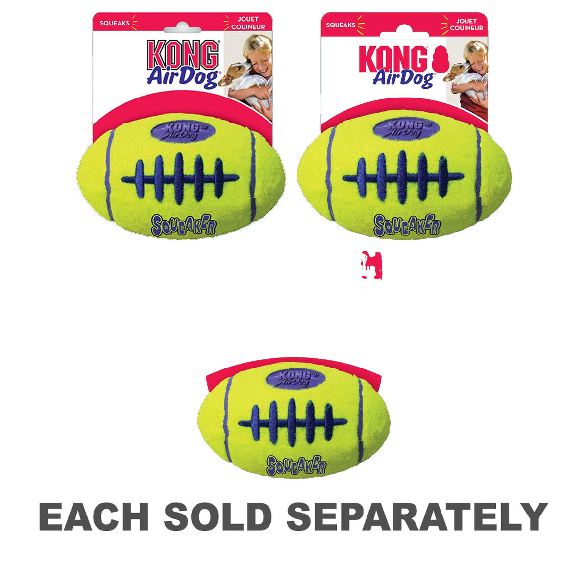 Kong Airdog Squeaker Football