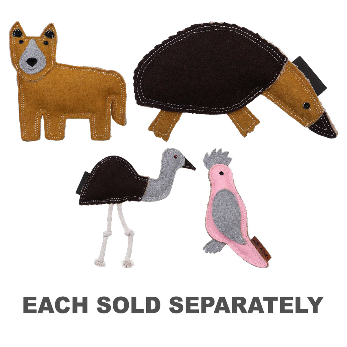 Outback Tails Felt Dog Toy