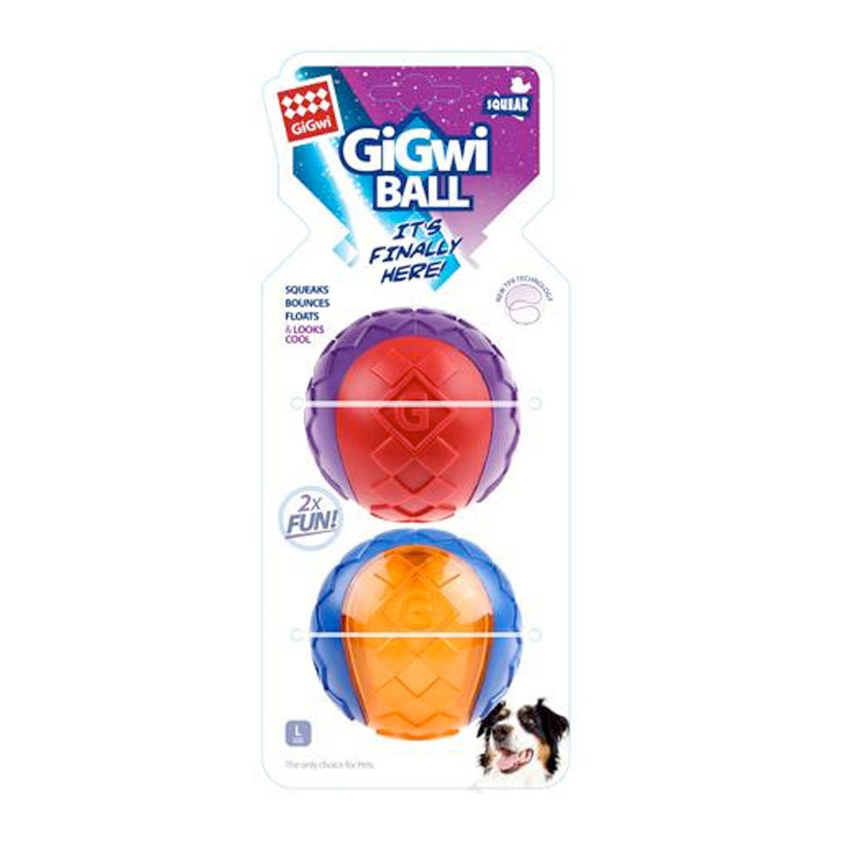 Gigwi Squeaker Ball Dog Toy (Large)