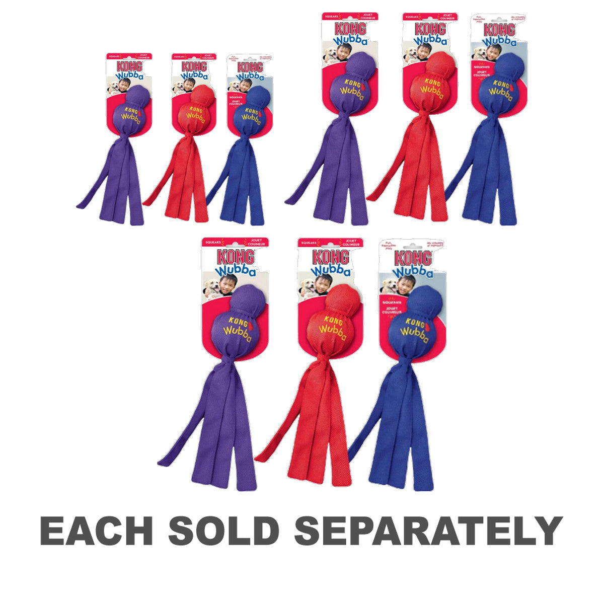 Kong Wubba Dog Toy (1pc Random)