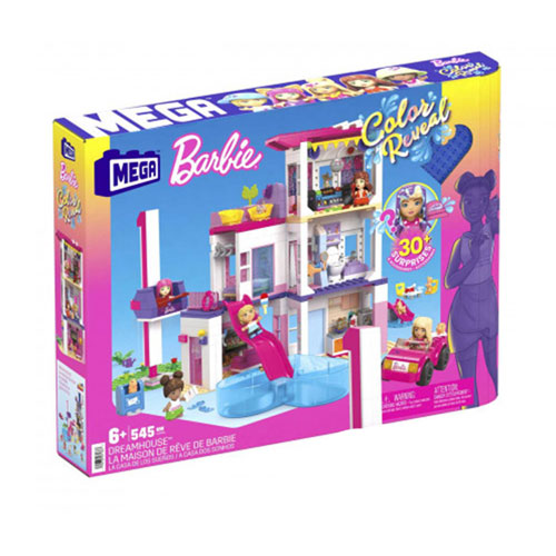 MEGA Colour Reveal Barbie Dreamhouse Building Set